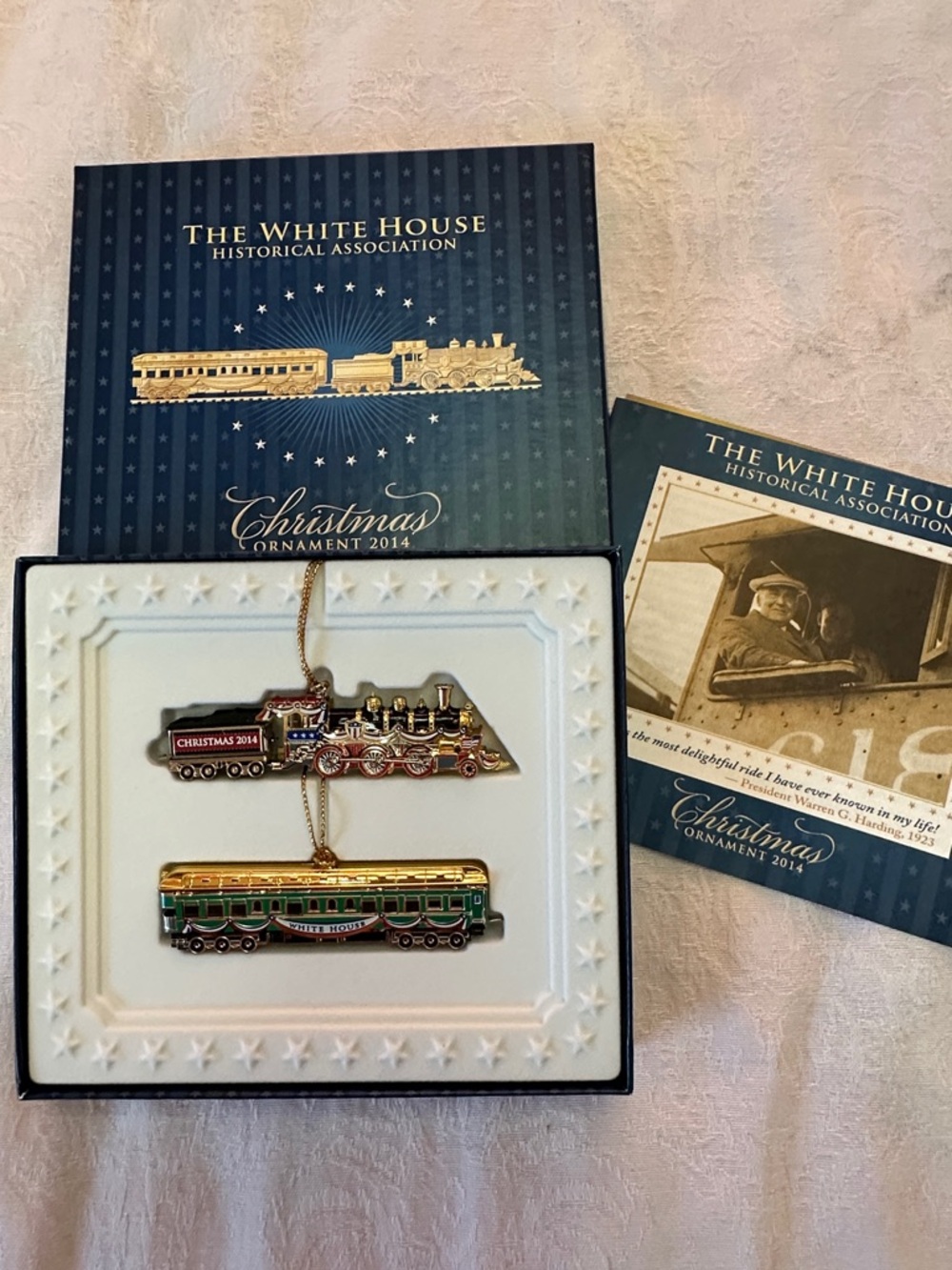 White House Historical Christmas Ornament 2014 Warren Harding Train